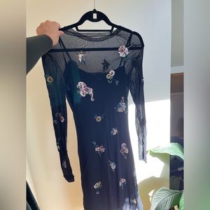 Vintage Vivienne Tam Mesh Floral Dress